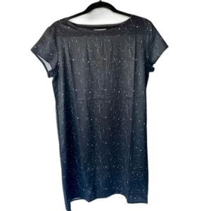 ModCloth Galaxy Black and White Constellation Babydoll Shift Dress